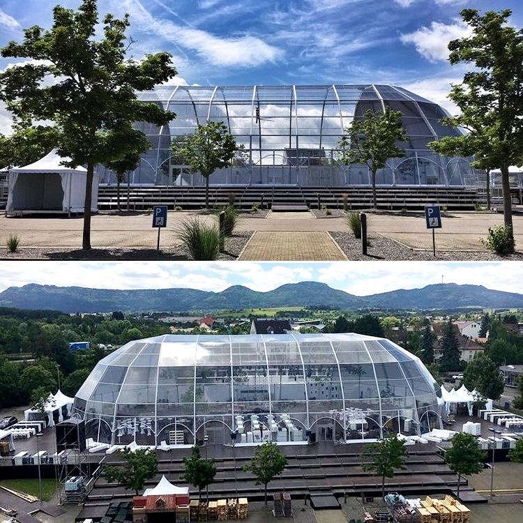 Carpa de cúpula ovalada